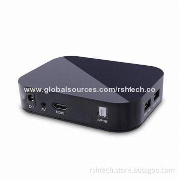 Full HD 1,080P Media Player, Android TV Box, Supports Plug-and-play Function